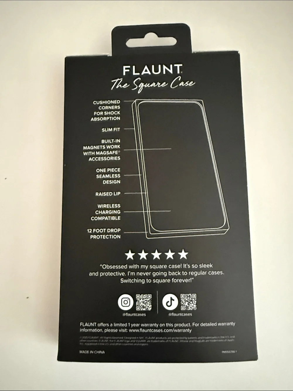 SQUARE by FLAUNT Iridescent Multi-Color iPhone 16 Pro Case
